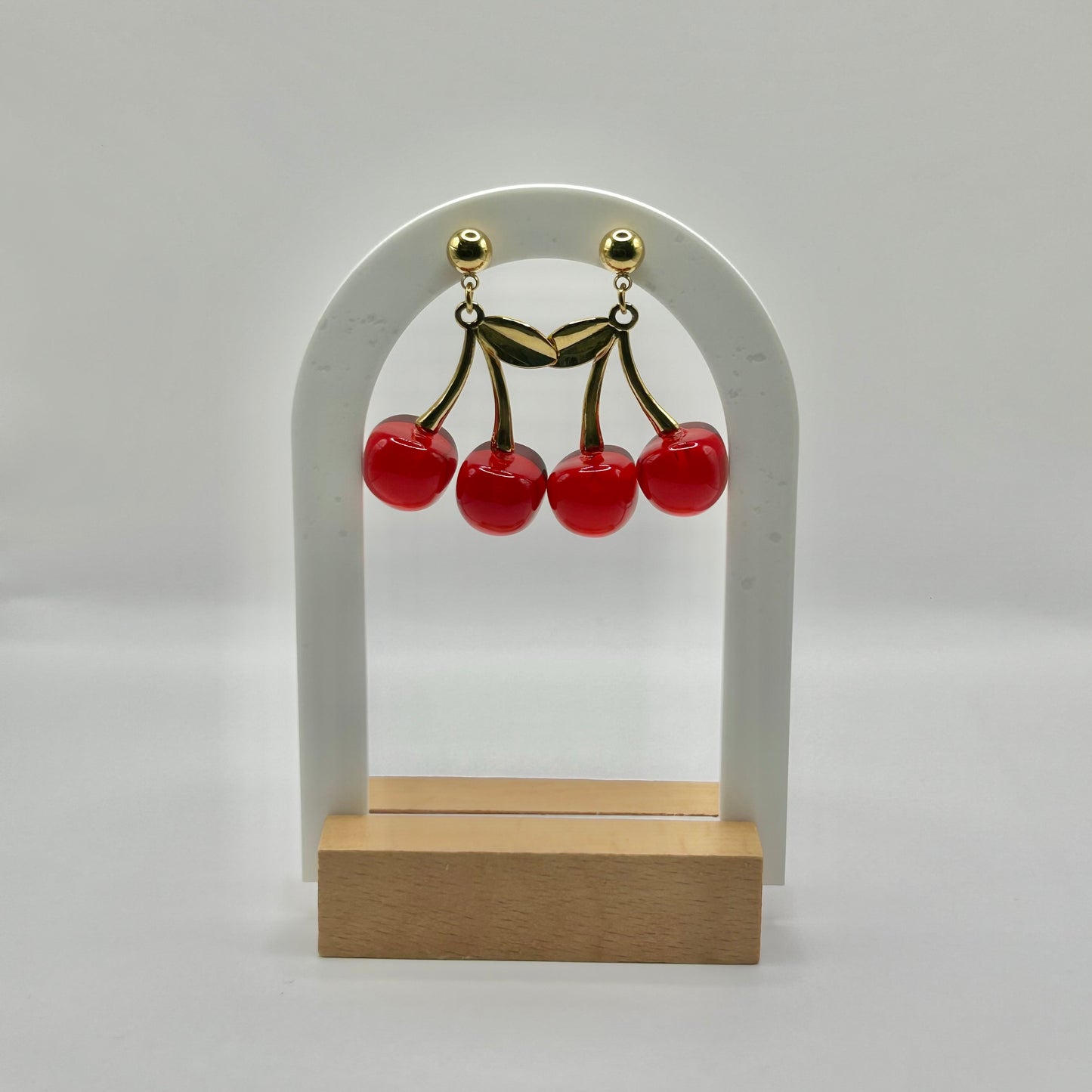 BOUCLES D’OREILLES CERISE