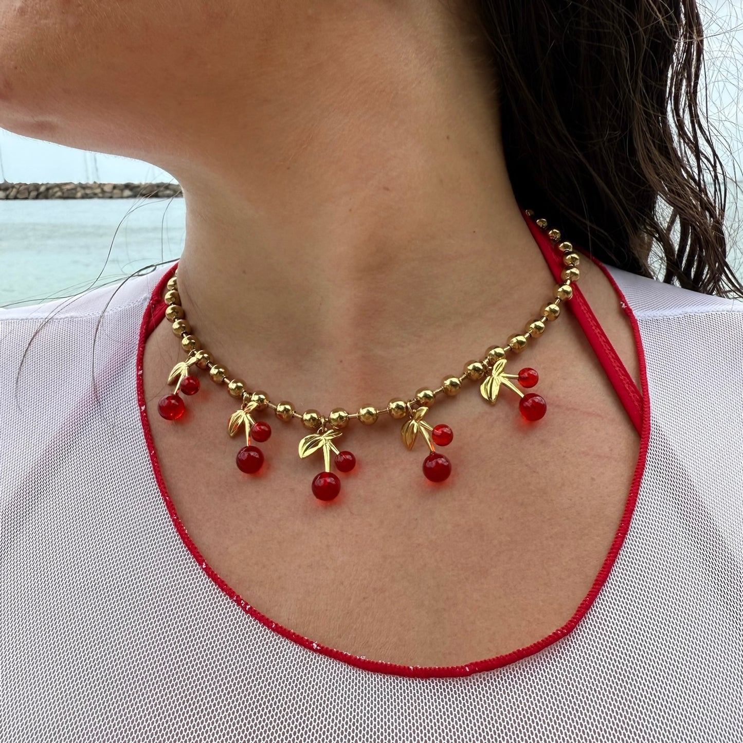 COLLIER CEREZA