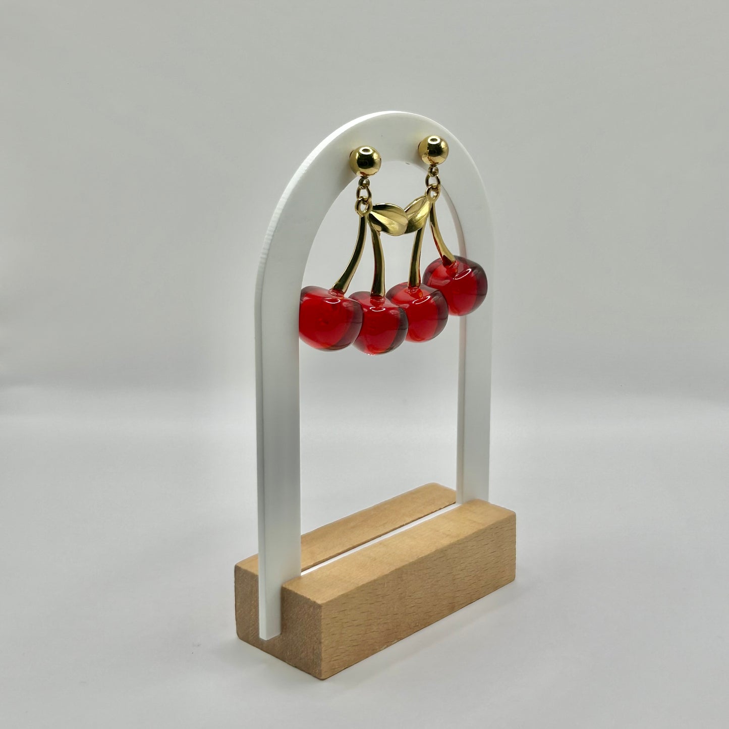 BOUCLES D’OREILLES CERISE