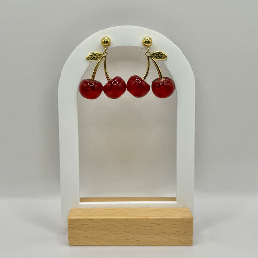 BOUCLES D’OREILLES CERISE