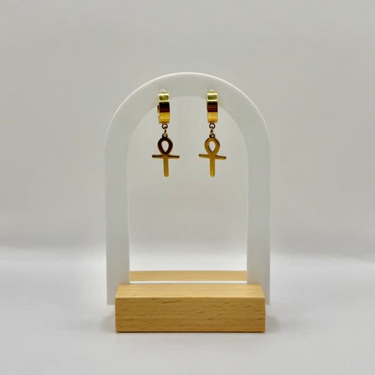 BOUCLES D’OREILLES CROIX D’ANHK
