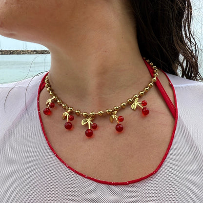 COLLIER CEREZA