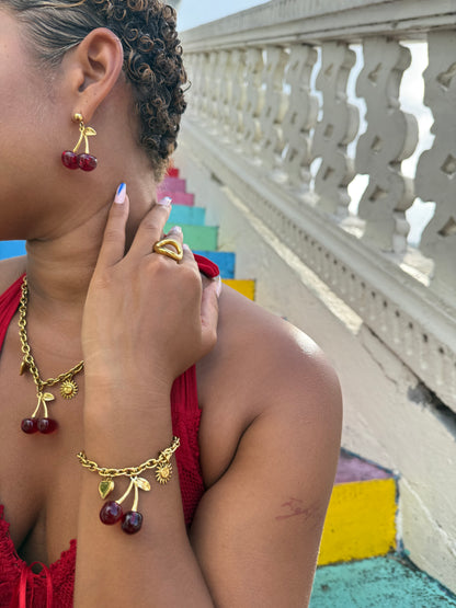 COLLIER CERISE